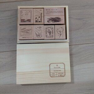 Hinoki Ocean/Sea Rubber Stamps Set